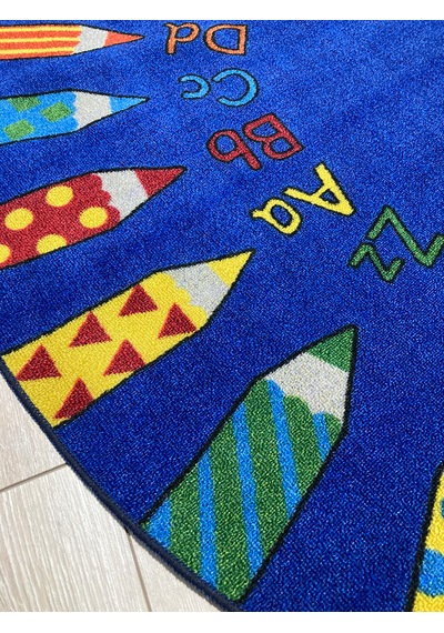 Merinos Halı Daire Halı Kaymaz Tabanlı Halıfleks 150x150 Ebatlı