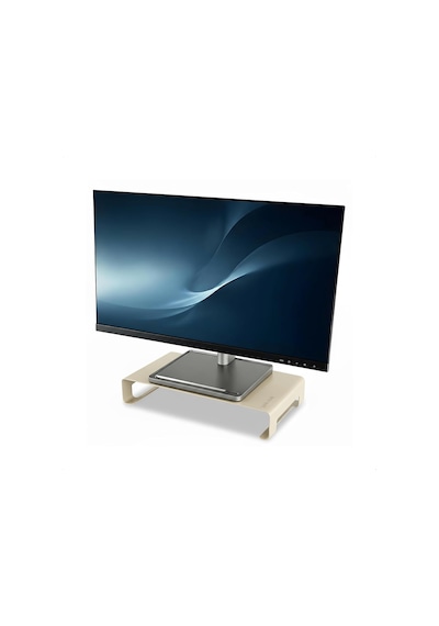 Prexua Riser Masaüstü Monitör Standı - Monitör Yükseltici Gold, Medium