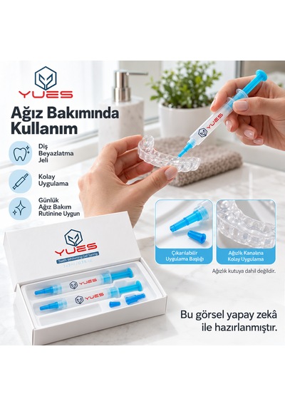 Yues Pap Diş Beyazlatma Jeli 3 X 3 Ml Şırınga Seti Gs-002s3