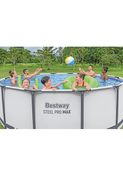 Bestway 5618w Steel Pro Max Prefabrik Yer Üstü Çember Havuz Seti 3,96 M X 1,22 M