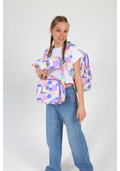 Kaukko Rainbow Sırt Çantası Square Puple K1753 Mor