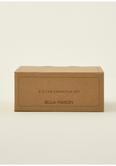Bella Maison Buongiorno 4'lü Kahvaltılık Seti Siyah 220 Cc Siyah