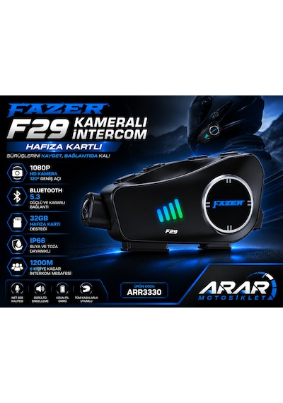 Fazer F29 Kameralı İntercom Hafıza Kartlı -arr3330