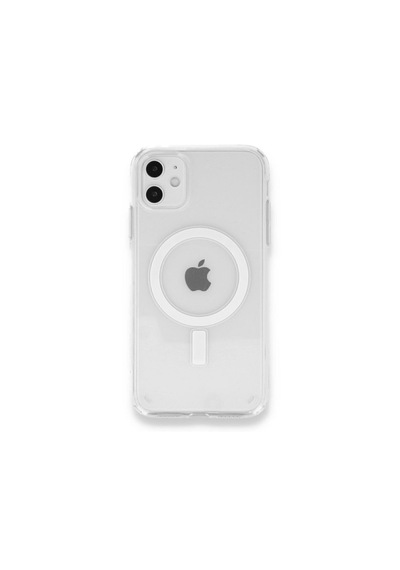 Apple iPhone 11 Uyumlu Gerçek Magsafe Özellikli Sert Şeffaf Kılıf