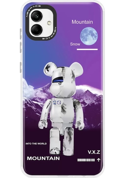 Newface Samsung Galaxy A04 Kılıf Estoril Desenli Kapak - Estoril - 8 Mor