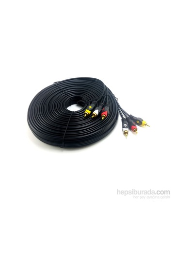 Swat 3Rca 3Rca Görüntü ve Ses Kablosu Gold 20 Metre