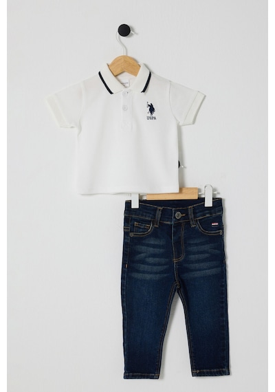 U.S. Polo Assn. Erkek Bebek Beyaz Takım 5274-48232 Beyaz