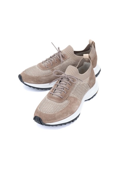 Tamer Tanca Erkek Deri & Tekstil Vizon Sneakers & Spor Ayakkabı 698 1090-2 Erk Ayk Y24 Vızon Trk Vizon