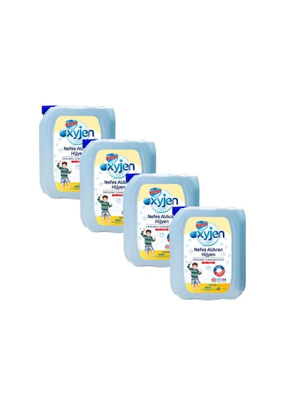 Bingo Oksijen Limon Kokulu Çamaşır Suyu 4 x 3240 ML
