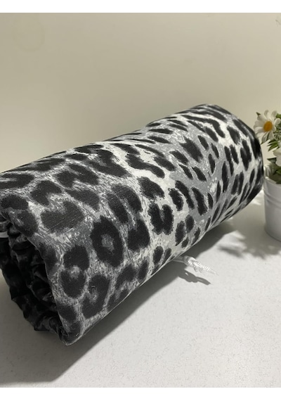 Asev Home Ütü Masası Kılıfı Keçeli İpli Stoperli Büyük Boy 55x140 Cm Gray Leopar Diğer