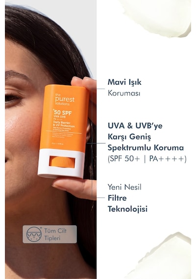The Purest Solutions Yüksek Güneş Koruyucu SPF50+ Stick 17 G
