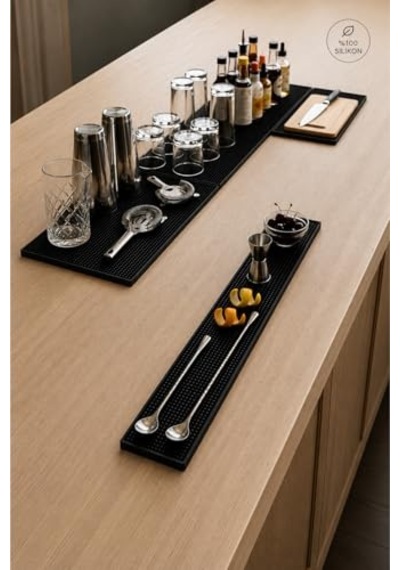 Siliconly Bar Mat 60x8 %100 Silikon Kaymaz Bardak Pedi Kafe/bar/mutfak Diğer