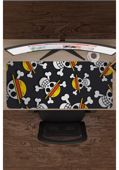 One Piece Kaymaz Dikişli Kauçuk Oyuncu Mousepad V5 - 90x40 Xxl Gaming Mouse Pad Fare Altlığı