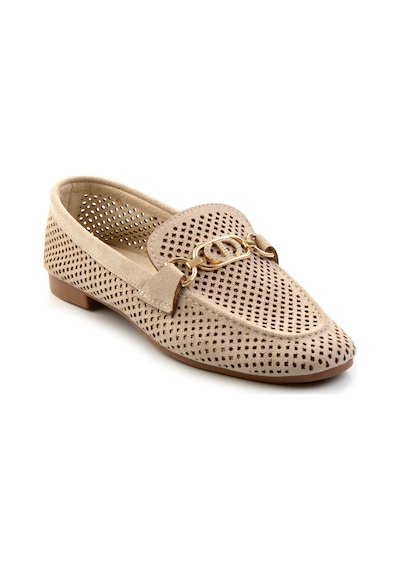 Bambi Bej Kadın Loafer Ayakkabı K01688010902 Bej