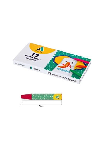 Adn Kırtasiye Adel Pastel Boya 12'li 428 0837