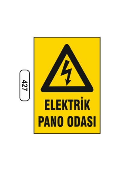 Elektrik Pano Odası Uyarı Ikaz Levhası