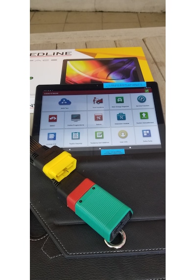 Launch Tablet Set X431 Set Golo Yeşil Kafa Xdıag Onlıne Yazılı...