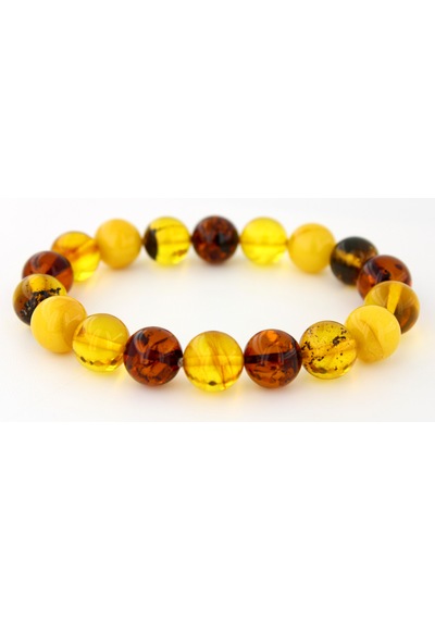 Kehribar Bileklik Kure Tasarım Ambergold Blk23-95 Çok Renkli