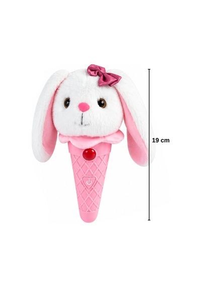 Sevimli Hayvanlar Dondurma Şeklinde Oyuncak 19 Cm Sesli Işıklı Müzikli