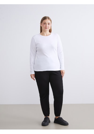 Lcw Everyday Siyah Beli Lastikli Kadın Jogger Eşofman Altı