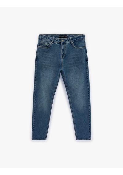 Koton Regular Fit Normal Bel Pamuklu Tapered Jean Pantolon - Joe Jean Orta İndigo 7wam40039nd Koton Regular Fit Normal Bel Pamuklu Tapered Jean Pantolon - Joe Jean Orta İndigo 7wam40039nd