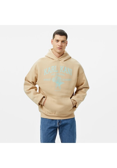 Karl Kani Kani Street Academy Os Erkek Krem Hoodie Düz Km243-005 Krem