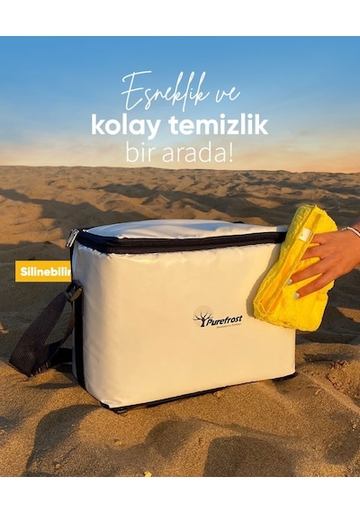 PF15 CAMP | 15L Elektriksiz&Buzsuz Soğutucu Çanta | 16 Saat Soğuk Zincir Muhafaza | 6 Adet Thermo-Pure Jel Dahil