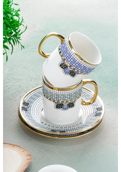 Acar Meira 6 Kişilik Kahve Fincanı Takımı - 90 Ml