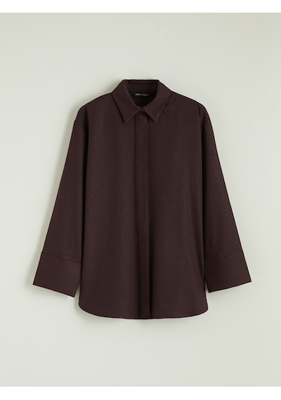 Lcw Modest Bordo Desenli Kadın Gömlek Tunik