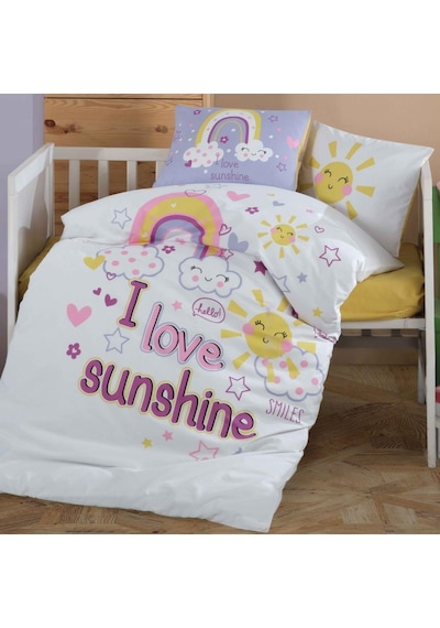 Clasy Bebek Nevresim Takımı Sun Love Sarı