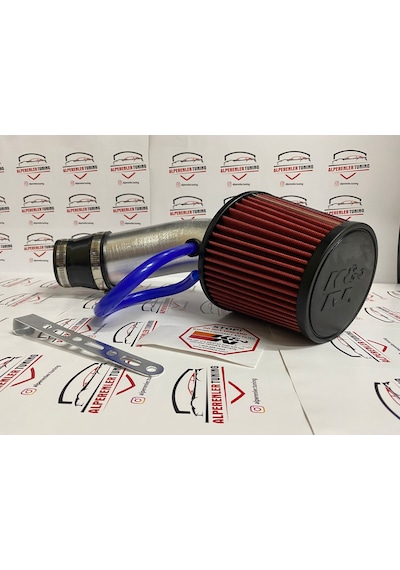 Açık Hava Filtresi Seti 26 Cm Gümüş Boru + K&n Filtre