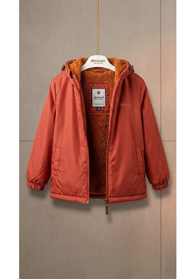 Verscon Su İtici Unisex Çocuk Mont/ Yağmurluk Kiremit