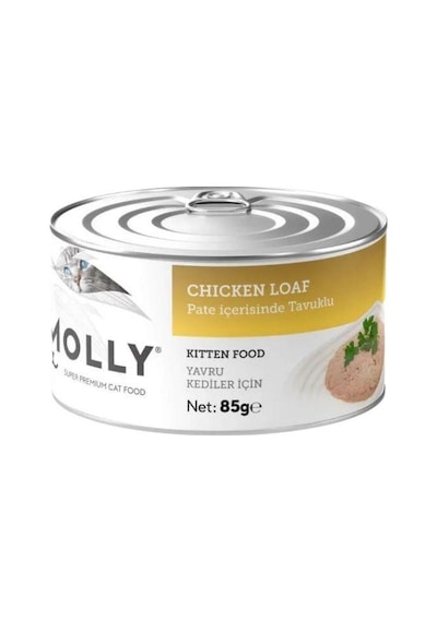 Molly Pate Tavuk Etli Tahılsız Yavru Kedi Konservesi 85 Gr