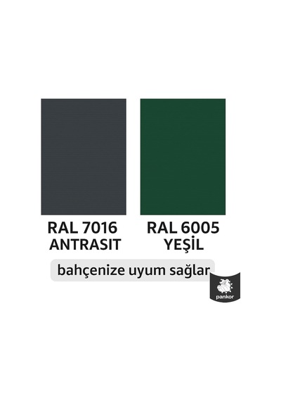 Pankor Panel Çit Pvc Koruma Bantları 50 Metre 19cm, Yeşil