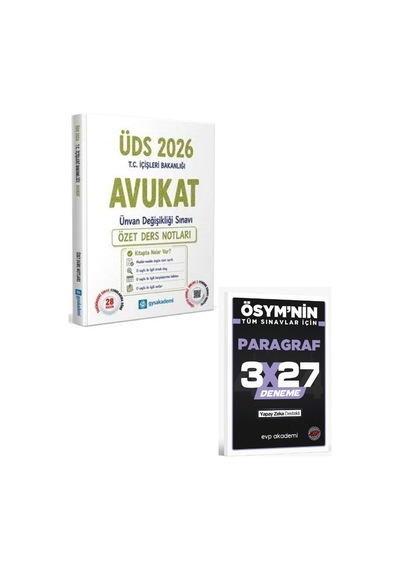 Gys Akademi 2026 Gys Üds İçişleri Bakanlığı Avukat Özet Ders Notları Görevde Yükselme Ünvan Değişikliği+evp Akademi Paragraf