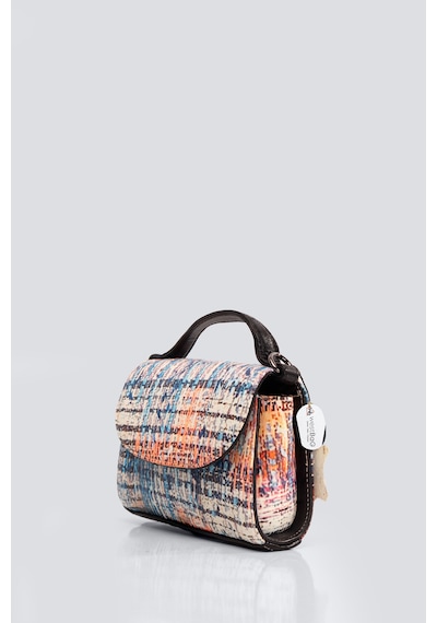 Westbag Kadın Hakiki Deri Kapaklı Omuz Çantası Kartlık Ve Anahtarlık Bölmeli Küçük Boy Çok Renkli