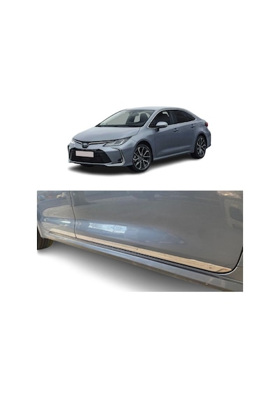 Toyota Corolla Krom Kapı Çıtası 4parça 2019 Ve Üzeri P.çelik Uyumlu
