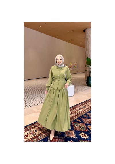 Riella Butik Cherny Etekli Takım Yeşil
