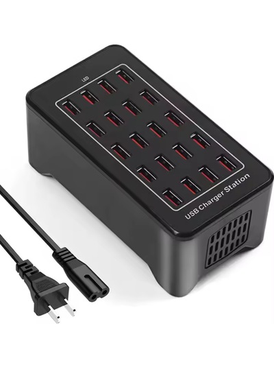 20 Usb Portu Hızlı Şarj Şarj İstasyonu Dock Kablosu İle 100w Ab