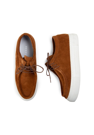 Deery Hakiki Süet Taba Rengi Sneaker Kadın Ayakkabı - Z1682ztbac02 Taba