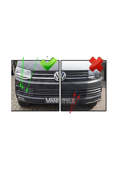 Vw Transporter T7 Sis Farı Lambası Çerçeveli