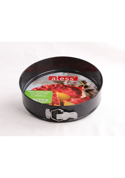 Aless Yanmaz Yapışmaz 26 Cm Kelepçeli Kek Kalıbı Siyah