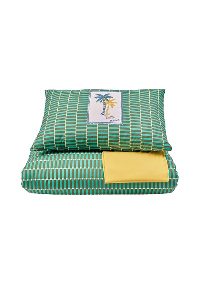 Doqu Home Jungle Muse Festıval Nevresim Takımı Çift-summer Yeşil