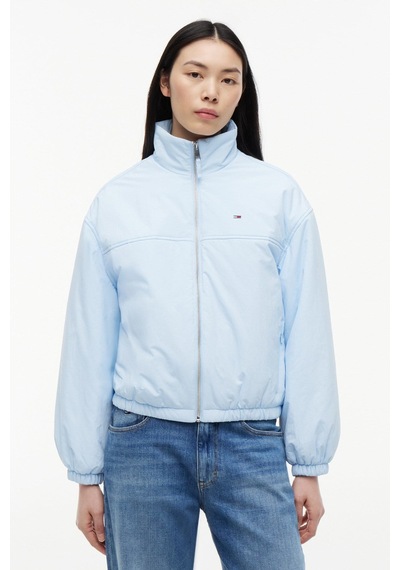 Tommy Hilfiger Tjw Kadın Dolgulu Dik Yaka Mavi Ceket-16393