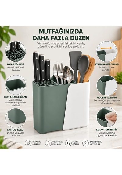 Teleskopik Çatal Kaşık Bıçak Organizeri, Ayarlanabilir 16,5-24 Cm Dikey Mutfak Düzenleyici, Tezgah Üstü Kaşıklık Bıçaklık, Çok Bölmeli Plastik Mutfak Gereçleri Organizeri Asorti Renk Çok Renkli Teleskopik Çatal Kaşık Bıçak Organizeri, Ayarlanabilir 16,5-24 Cm Dikey Mutfak Düzenleyici, Tezgah Üstü Kaşıklık Bıçaklık, Çok Bölmeli Plastik Mutfak Gereçleri Organizeri Asorti Renk Çok Renkli