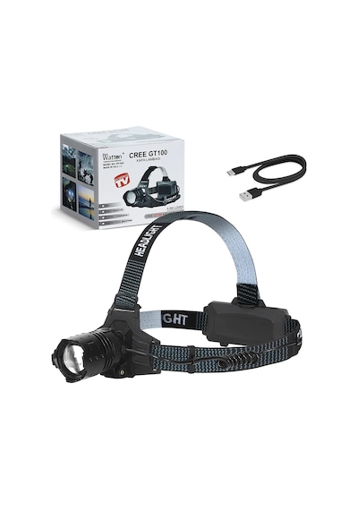 Gt100 Led Şarjlı Kafa Lambası Wt-628 Tdrtr Çok Renkli