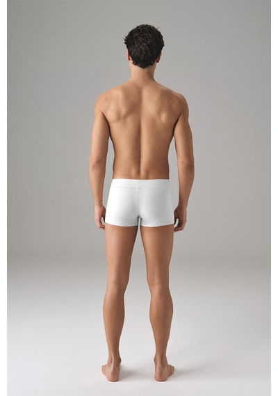 Doreanse Erkek Dikişsiz Mini Paça Boxer 1749 - Beyaz