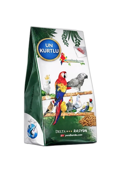 Un Kurtlu Yüksek Proteinli Kuş Üretim Yemi - Toz Yem, 3 Kg