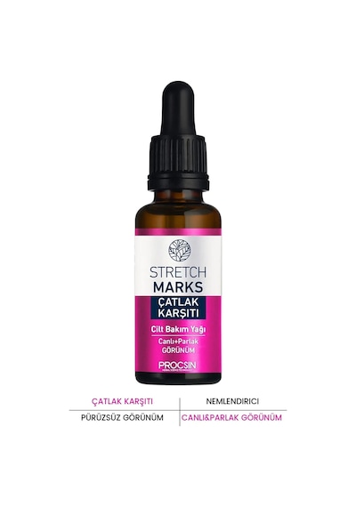 Procsin Strecth Marks Çatlak Karşıtı Cilt Bakım Yağı 20 ML