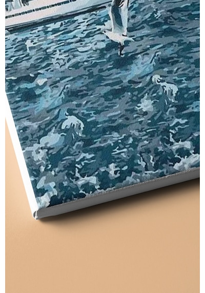 Webstyle Sayılarla Boyama Seti Kasnaklı Ortaköy'de Yelkenli 40 X 50 Cm